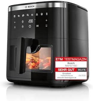 Bosch Heißluftfritteuse Serie 6, XXL 7,2 L Fassungsvermögen, 7 vo...