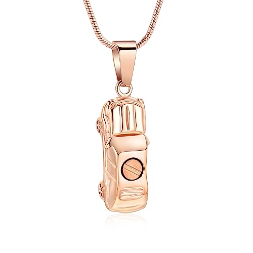Collier urne funéraire voiture en acier durable pour cendres souvenir
