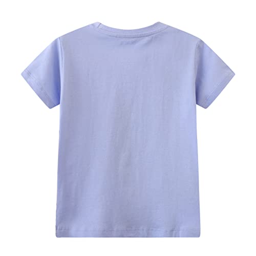 Image of Toddler Boys' Short Sleeve Tees Cotton Casual Graphic Crewneck Summer Top Clothes T-Shirts