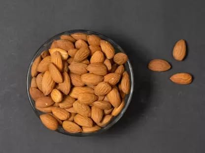 Image of RAJTILAK Premium California Almonds - 10 Gram | Badam Giri | Rich in Protein | High in Fiber | Whole Almonds | Healthy Dry Fruits & Nuts