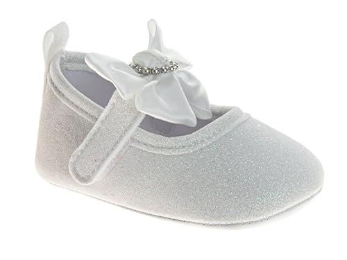 Josmo Baby Girl Dress Sandals Soft Sole Summer Flats Bowknot Crib Shoes for Newborns & First Walkers Size 2-4 Infant