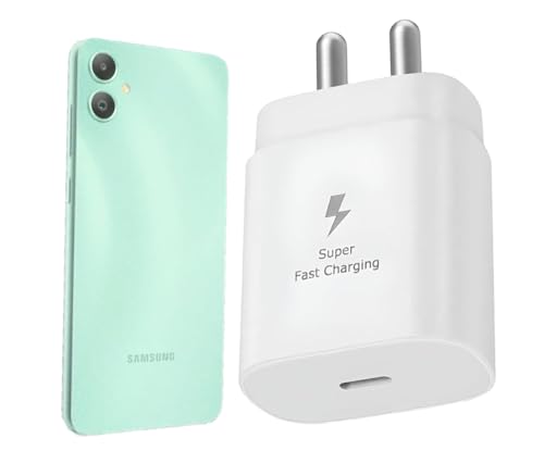 Image of Ultra PD 25W Type-C Superfast Adapter Compatible for Galaxy S25, S25 Plus, F15, A55, A35, M35, M55, M34, M53, F23, M14, F14, M33, A34, A54, S21 Fe, S23 Fe 5G, S23, S24 Superfast, White