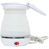 MCO 折りたたみケトル トラベルケトル 電気ケトル 800ml 海外対応 旅行 ホワイト Z4236