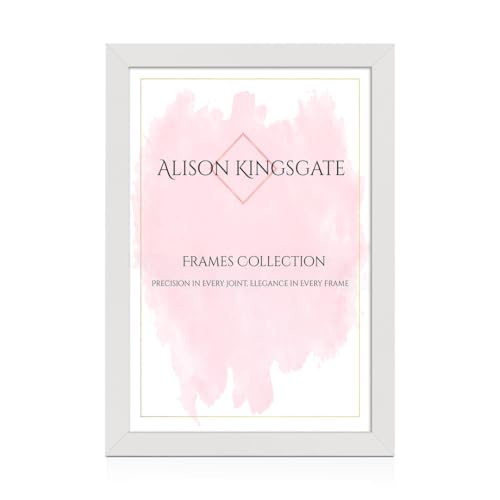 Alison Kingsgate Modern White Picture Frame for Photos & Posters - 80X60CM