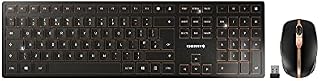 Cherry Dw 9100 Slim Usb Wireless Keyboard And Mouse Set Uk Black/Bronze Jd-9100Gb-2