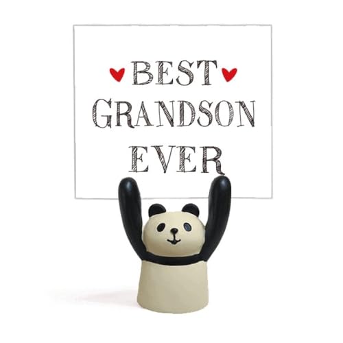 Support pour mémo panda Best Grandson Ever, idée cadeau d'anniversaire