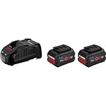 Bosch Professional 18V System Akku Starter-Set: 2x ProCORE18V 5.5Ah Akku + Ladegerät GAL 1880 CV