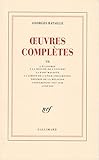 mesures 7 temps  Oeuvres complètes, tome 7 : L\'économie à la mesure de l\'univers, La part maudite, La limite de l\'utile (fragments), Théorie de la religion, Conférences 1947-1948 et Annexes