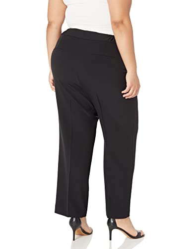 Women's Plus Size JKT/Pant Suit-Dijon/Black4