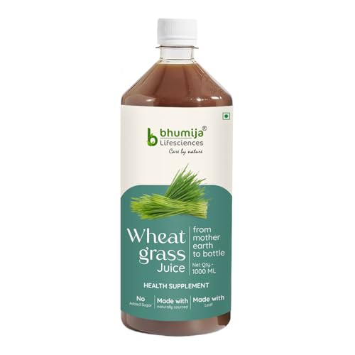 - Natural Wheatgrass Juice 1 Litre (Pack of 1) | Herbal Juice Sugar-Free | Promotes Digestion, Healthy and Glowing Skin, Weight Management