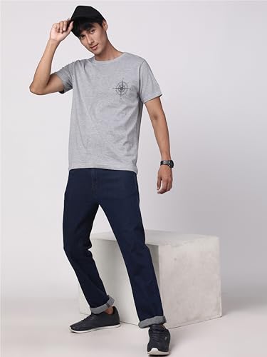 Image of ADRO Unisex 100% Cotton Regular Tshirt | Printed | Graphic Printed | Chest Printed