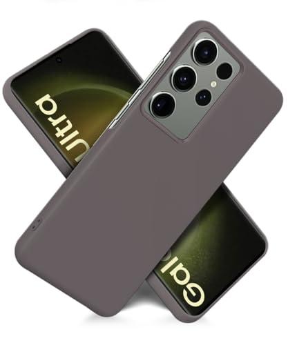 Image of WOW IMAGINE Slim Frameless Back Cover for Samsung Galaxy S23 Ultra 5G | Ultra Thin Lightweight Design & Camera Protection | Soft Matte Silicone Flexible Mobile Case (Grey)