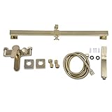 CHEOTIME G1/2 Gold Duschsystem, 8,8 Zoll Hand Kombibrause mit 24,6 Zoll Brausehalterung, moderner...