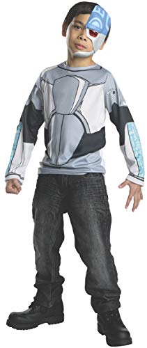 Disfraz infantil Cyborg Teen Titans Go talla Mediana miniatura 1