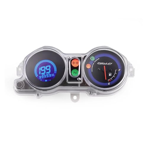 �I�[�g�o�C�̃X�s�[�h���[�^�[�Q�[�W �f�W�^���o�C�N�v��X�s�[�h���[�^�[���s�����v�I�C�����x�����[�^�[���s����7�F�o�b�N���C�g�_�b�V���{�[�h�p�l��