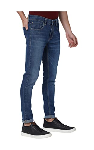Image of Spykar Men's Skinny Fit Low-Rise Casual Jeans