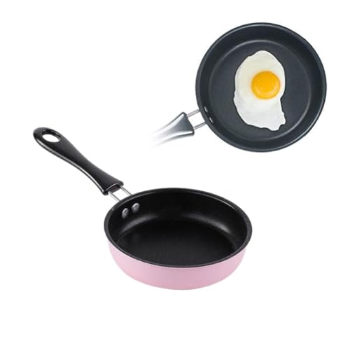 Image of Nonstick Frying Pan 4.9 Inch(12.5cm) Round Egg Pan One Egg Fry Pan Egg Pancake Maker Omelet Mini Dishwasher Safe Cookware Small Egg Skillet, PFOA Free, Portable Pan for Stove Gas Induction Hob