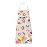 BNQL Delantal para panqueques, panqueques, chef, panqueques, regalo para amantes de los panqueques, panqueques, jardinería, delantal con bolsillos, Delantal del Salmo 23, talla única