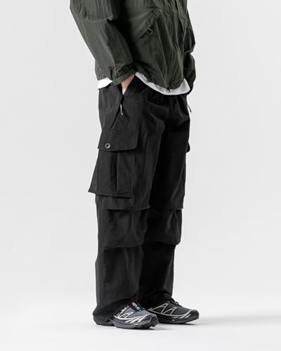 Unisex Parachute Cargo Pants Y2k–Quick Dry Joggers Lightweight Waterproof Baggy Hiking Fishing Work Pants for Outdoor3
