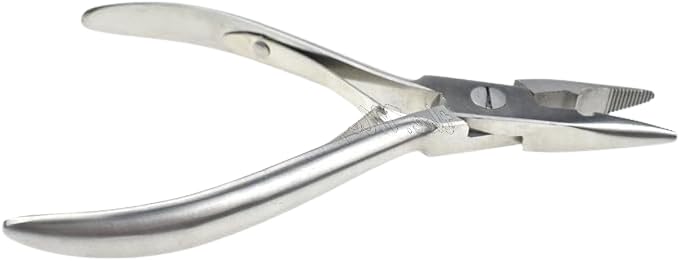 Professional 5'' Hair Extension Pliers – Stainless Steel Tool for Bond Removal & Fitting – Precision Plier