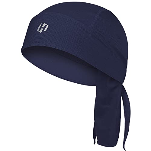 HASAGEI Gorra Bandana Deportiva Hombre, Pañuelo para Hombre y Mujer, Gorro de Verano para Correr Elástico Transpirable Absorbe el Sudor Bandana para Hombre (Azul)