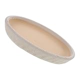 Récupérateur de débordement protecteur : agissant comme un récupérateur d'eau de pot, ce plateau de pot de soucoupe de plante capture le ruissellement, aidant à protéger les surfaces des auréoles d'eau et des résidus, soucoupe en céramique, plateau rond décoratif