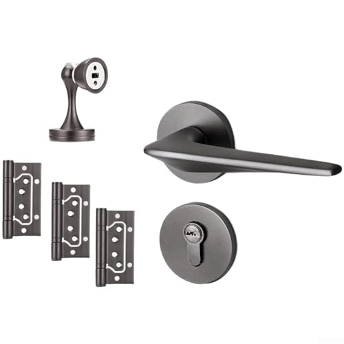 Mécanisme de verrouillage de porte magnétique en aluminium avec poignée ergonomique - 2