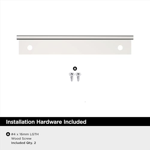 Amerock Streamline II 4 inch (102mm) Length Polished Chrome Cabinet Edge Pull - 10 Pack by Amerock - Image 2