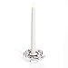 LampLust Candle Rings for Tapers, 4 Pack Mini Grapevine Wreaths with Pip Berry Accents, 1 Inch Inner Diameter, Fits Standard Taper Candlesticks, Home & Wedding Decor, Table Centerpieces