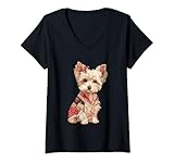 Disfruta de acogedores patrones de cabaña y shabby chic, por lo que este bonito cachorro de parches Yorkshire Terrier se adapta a tu ambiente para vacaciones, eventos de adopción de perros o celebraciones del día de la madre. Deja que tu punto suave para perros pequeños brille con un encantador y nostálgico Yorkie