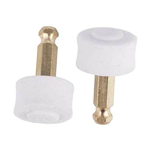 GRIRIW 10個白剛砂素材ペット用電動爪削り替え替えヘッド 犬用爪磨きトリマー対応 小型犬の足爪ケアに 簡単装着で耐久性あり 爪やすり