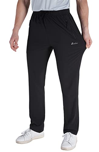 clothin Mens Workout Athletic Pants Elastic-Waist Drawstring Pants for Sport Exercise Travel,Quick-Dry,Stretchy4
