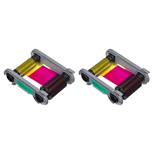 2 Pack - Evolis Primacy 2 R6F207NAAA Color Ribbon - YMCKOO - 250 Prints