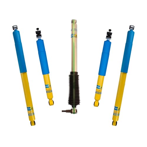 Bilstein Set of Front and Rear B6 4600 Series Shocks with Steering Stabilizer Compatible with 2008-2016 F250/F350 4WD with 0