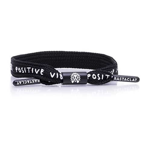 Rastaclat Original Hand Assembled Inspirational Messaging Single Lace Adjustable Bracelets for All Ages Men | Women