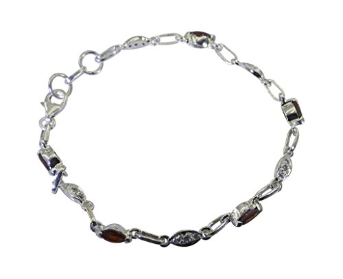Bracelet grenat et argent 925 parfait pour sublimer vos soirées