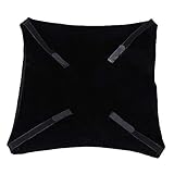 Cama Hamaca para Gatos, 2 Lados Silla para Sentarse Debajo de la Silla Hamacas a Prueba de Agua Gato Caliente Gatito Hamaca Cama Colgante para Gatos Perritos Hurones Conejos(Negro + Negro S)