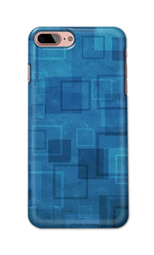 Image of Printed Hard Back Cover Case for Apple iPhone 7+ Plus | iPhone 8+ Plus Back Cover (Plain Azure Blue) -1302