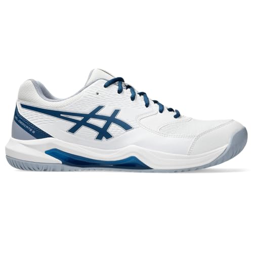 Image of asics(アシックス) Men's Tennis Shoe, 103 (White /maco Blue), 28.0 cm 3E