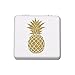 Vanity Mirror Golden Pineapple Design Shatterproof Pocket Mirror Unique Double Sided Magnifying Portable Compact Square Mirror Makeup Mirror for Woman Mother Kids Great Gift