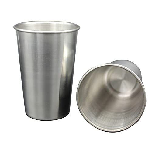 10 Pcs Stainless Steel Cup 180/320ml Reusable Metal Beer Tumbler,Stackable Drinking Glass,For Bar Coffee Shop Reus
