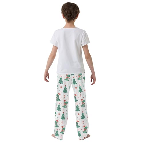 Boys' Pants Christmas Dinosaurs Trees Toys Long Bottoms Jogger Pants Elastic Waist Trousers with Pockets S-XL3