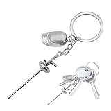 Photo Gallery fencing keychain - keyring with fencing | keychain with sabre, metal key ring with fencing pendant, sports lovers souvenir, students collections for working, campeggio, scuola, traveling, multicolore Photo Gallery fencing keychain - keyring with fencing | keychain with sabre, metal key ring with fencing pendant, sports lovers souvenir, students collections for working, campeggio, scuola, traveling, multicolore