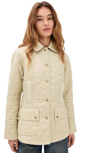 Barbour Women's Beadnell Quilt Jacket, White, 12