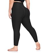 Plus Size Leggings for Women- XL-4XL High Waist Tummy Control Stretchy Workout Plus Yoga Pants