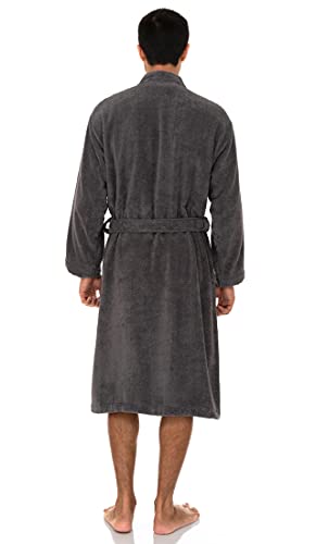 TowelSelections Mens Robe, 100% Cotton Luxury Bathrobe, Soft Terry Cloth Towel Robe for Men XS to 3X2