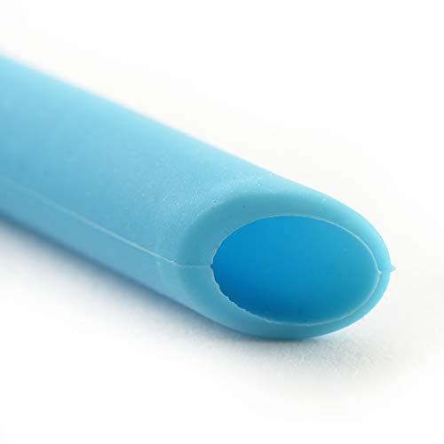 Norpro 6 pitillos reutilizables de silicona con 2 cepillos miniatura 5