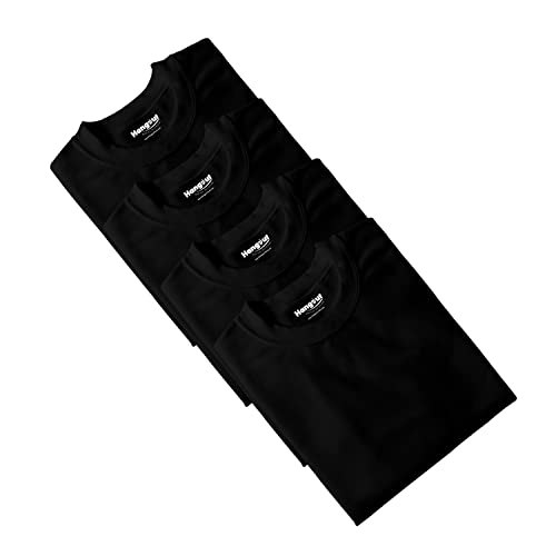 Image of Hangout Hub HH87 Tshirt for Boy's | Regular Fit | Super Combed Cotton Kids T-Shirt | Solid Plain Tees | Round Neck T Shirt | Half Sleeves |Pack of 2 | 3 | 4 | 5 |6