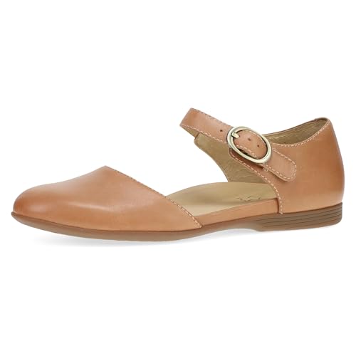Dansko Liv D'Orsay Mary Jane Flats for Women - Arch Support, Soft Leather, Adjustable Buckle, All-Day Comfort, Quality Construction