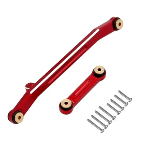 RC�����p�A�N�Z�T���[ For Axial For SCX24 For Deadbolt C10 For JLU For Gladiator For Mustang 1/24 RC�J�[�p �{�[���w�b�h�t�����^���X�e�A�����O�����P�[�W �g���b�N�p�[�c(Red